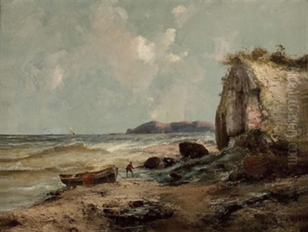 Kustenlandschaft Mit Fischerboot - view 1