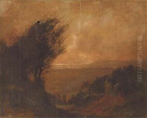 An Autumn Sunset by Catherine Ouless