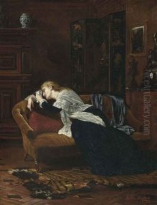 Sad Tidings by Walter William Ouless