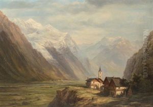 Le Mont Blanc Et La Vallee De Chamouni