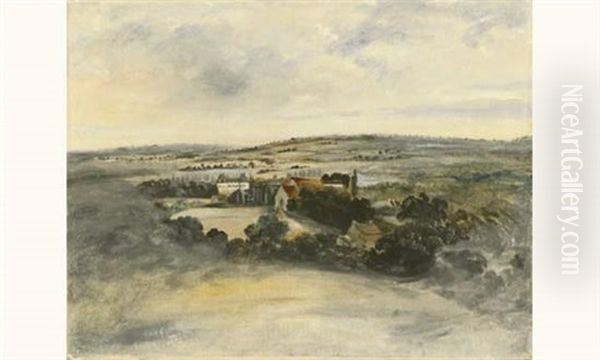 Vue D'un Chateau Dans La Campagne - view 1
