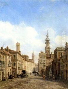Place Animee by Pierre Justin Ouvrie