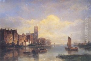 Vue Prise A Dordrecht, Hollande