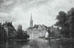 Vue De La Haye by Pierre Justin Ouvrie