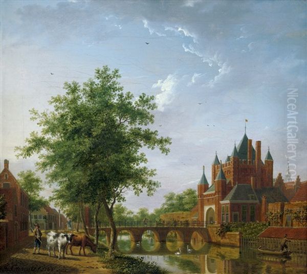 Das Amsterdamer Stadttor (amsterdamse Poort) In Haarlem - view 1