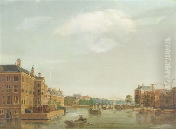 The Diachomie Orphanage On The Amstel Looking To The Blawburg Bridge, Amsterdam - view 1