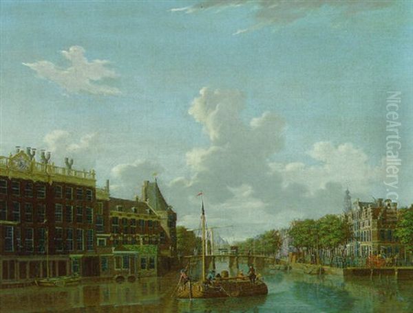 View Of The Kloveniersburgwal In Amsterdam - view 1