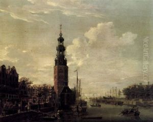 Amsterdam, The Montelbaanstower On The Oude Schans Amsterdam, The Montelbaanstower On The Oude Schans
