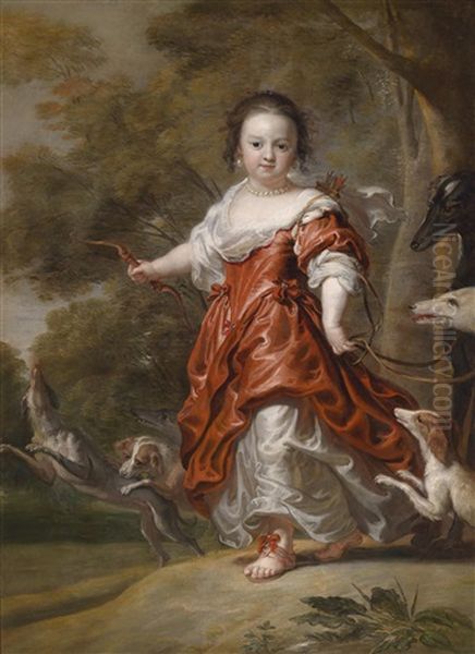 Portrat Eines Jungen Madchens Als Diana (eine Prinzessin Des Hauses Schleswig-holstein-gottorp?) - view 1