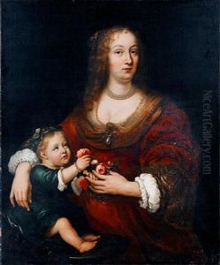Portrait Of A Lady With Her Child Portrait Of A Lady With Her Child