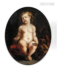 Vanitas Still Life With Boy by Juergen Ovens