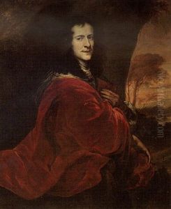 Portrait Of A Gentleman Draped In A Red Cloak Portrait Of A Gentleman Draped In A Red Cloak
