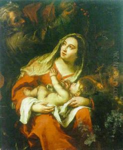 The Holy Family With St. John The Baptist by Juergen Ovens