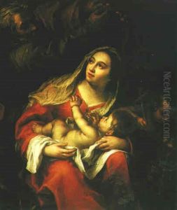 The Holy Family With Saint John The Baptist by Juergen Ovens