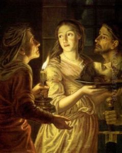 Salome Portant La Tete De Saint Jean-baptiste by Juergen Ovens