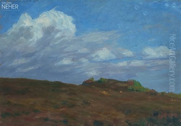 Italienische Landschaft Mit Einem Hochgelegenen Stadtchen - view 1