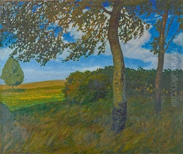 Italienische Landschaft Mit Einem Hochgelegenen Stadtchen - view 1