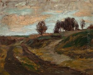 Herbsttag In Der Luneburger Heide by Fritz Overbeck
