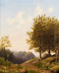 Landschaft Mit Kruzifix