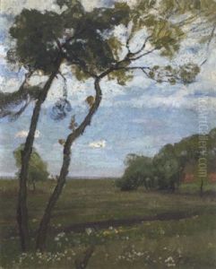 Fruhling Im Moor by Fritz Overbeck
