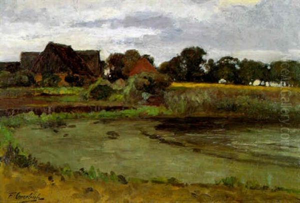 Worpsweder Landschaft Mit See Und Katen - view 1