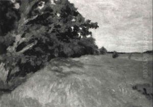 Landschaft Bei Worpswede by Fritz Overbeck