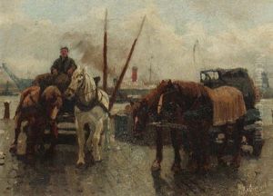 Werkpaarden Aan De Kade