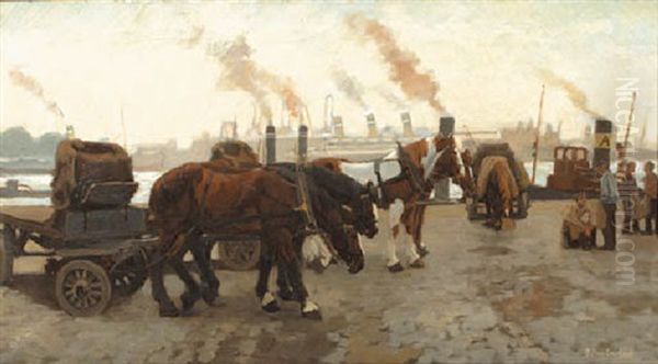 A Horse-drawn Carriage Along The Maas, Rotterdam - view 1