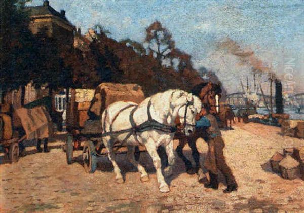 Horses On The Docks - view 1