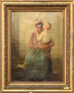 Nanny And Young Boy by Clara Belle Owen