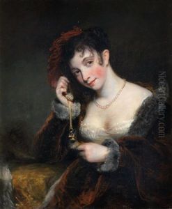 Portrait Of Emily St Clare: Expectation by William Owen