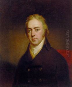 Portrait Of A Gentleman In A Brown Coat And Yellow Waistcoat