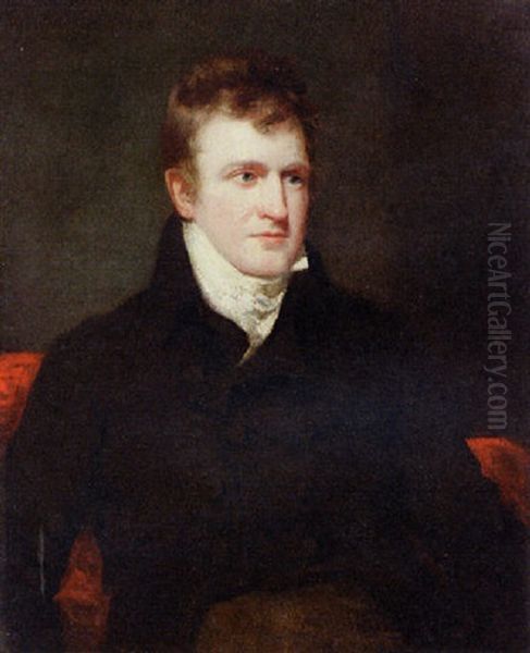 Portrait Of A Gentleman, Wearing A Brown Jacket - view 1