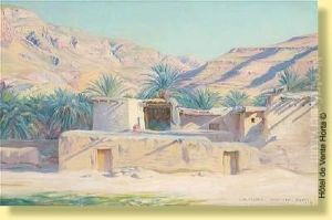 Vue De Biskra by Jules Blancpain