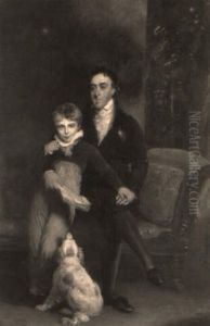 Portrait Of Mr. John Fletcher And His Son