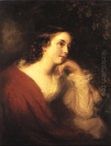 Portrait Of Miss Sledmere by William Owen