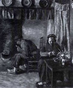 Hollandisches Bauernpaar In Der Stube by David Oyens