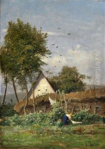 Bei Der Gartenarbeit by Laszlo Paal