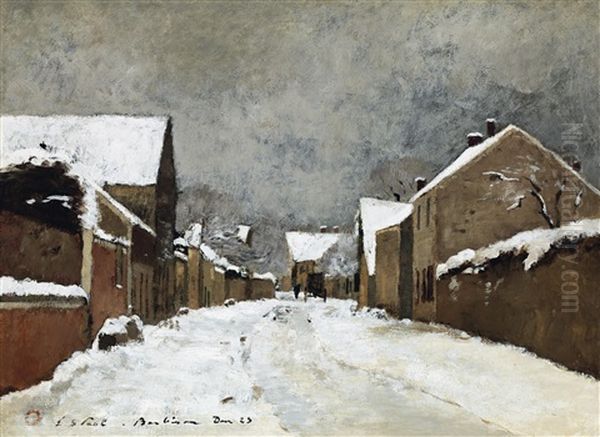 Snowy Barbizon Street (barbizon) - view 1