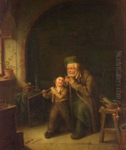 First Military Lesson by Camille Aflred Pabst