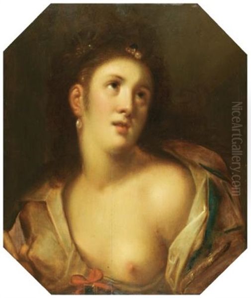 A Young Lady Writing In A Hymnal - view 1