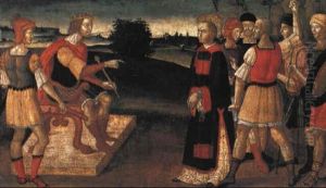 Der Heilige Laurentius Wird Valerianus Vorgefuhrt by Giacomo Pacchiarotti