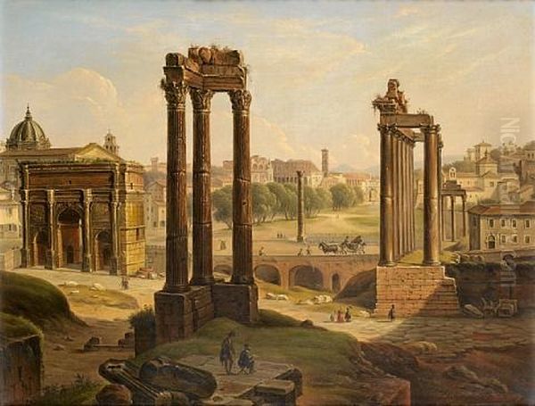 A View Of The Roman Forum From The Capitoline Hill - view 1