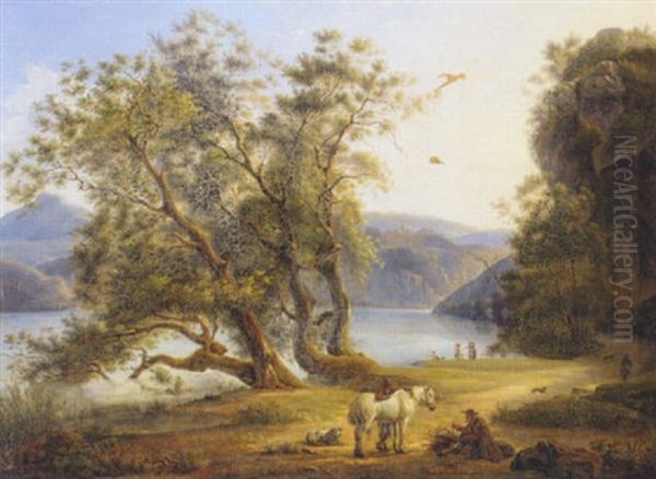 By The Shore Of Lake Castel Gandolfo - view 1
