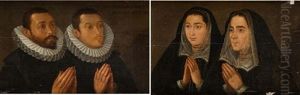 Pareja De Retratos De Figuras Orantes by Francisco Pacheco
