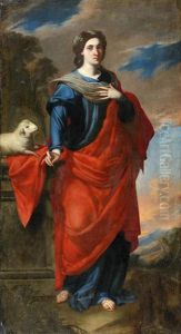 Heilige Agnes by Francisco Pacheco