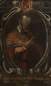 Retrato De San Eduardo, Rey De Inglaterra (collab W/studio) by Francisco Pacheco