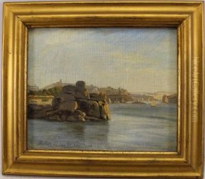 A Coastal Scene by Wilhelm Pacht