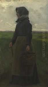 Village Woman by Wilhelm Pacht