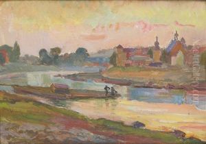 Vistula In Cracow by Stanislaw Paciorek